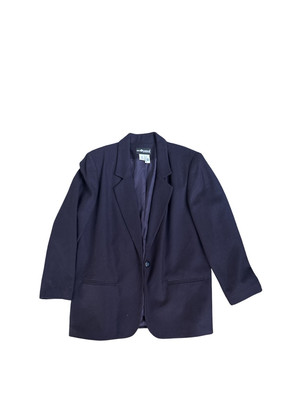 Sag Harbor Purple Blazer - Single Button Notch Lapel